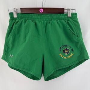 Under Armour HeatGear Notre Dame Lined Athletic Shorts Women’s Small